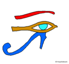Dibujo Ojo Horus pintado por sahinavanadenibaaa