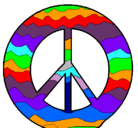 Dibujo Símbolo de la paz pintado por merci