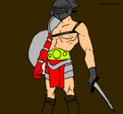 Dibujo Gladiador pintado por RAFA