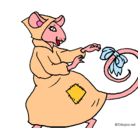 Dibujo La ratita presumida 7 pintado por lorena
