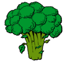 Dibujo Brócoli pintado por cris