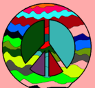 Dibujo Símbolo de la paz pintado por ANAILA