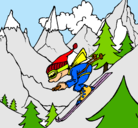 Dibujo Esquiador pintado por xfheru