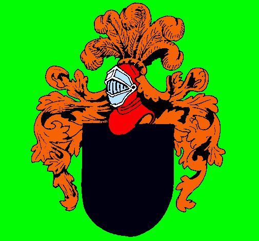 Escudo de armas y casco