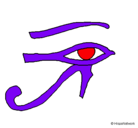 Dibujo Ojo Horus pintado por balwin