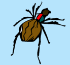 Dibujo Araña viuda negra pintado por adolfoooowead