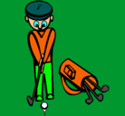 Dibujo Jugador de golf II pintado por gabi