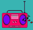 Dibujo Radio cassette 2 pintado por ihvbnfvv