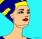 Dibujo Busto de Nefertiti pintado por ana06