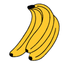 Dibujo Plátanos pintado por sandia
