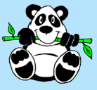 Dibujo Oso panda pintado por lauravalentinaavilezbe