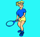 Dibujo Chica tenista pintado por NAZA