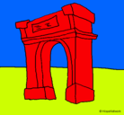 Dibujo Arco de triunfo pintado por yopa