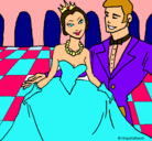 Dibujo Princesa y príncipe en el baile pintado por lourdesjurado