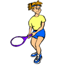 Dibujo Chica tenista pintado por Li