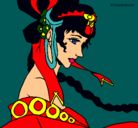 Dibujo Princesa china pintado por Andrea