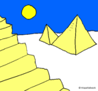 Dibujo Pirámides pintado por Jose