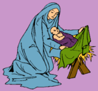 Dibujo Nacimiento del niño Jesús pintado por tyarex21