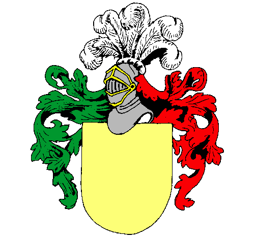 Escudo de armas y casco