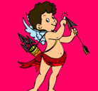 Dibujo Cupido pintado por lubraska