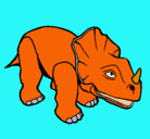 Dibujo Triceratops II pintado por max