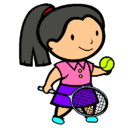 Dibujo Chica tenista pintado por MARIANA
