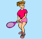 Dibujo Chica tenista pintado por MARISOL