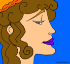 Dibujo Cabeza de mujer pintado por celestegamarraperez