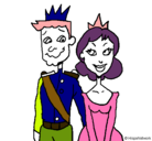 Dibujo Príncipe y princesa pintado por Esperanza