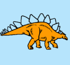 Dibujo Stegosaurus pintado por osvar