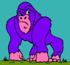 Dibujo Gorila pintado por Ricardo