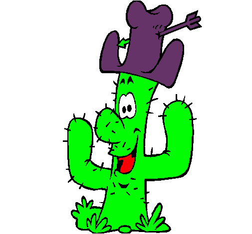 Cactus con sombrero