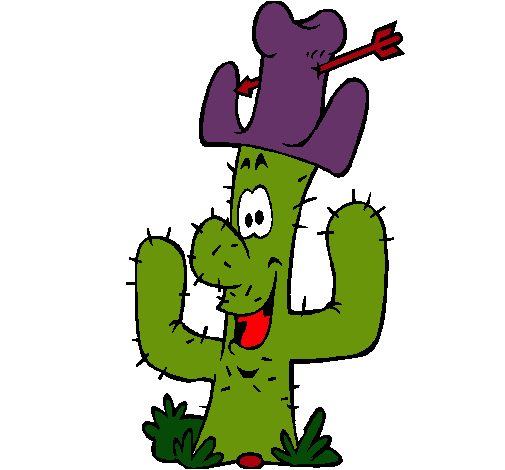 Cactus con sombrero