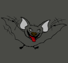 Dibujo Murciélago con la lengua fuera pintado por yaizasotres