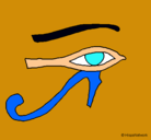 Dibujo Ojo Horus pintado por stefania