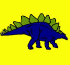 Dibujo Stegosaurus pintado por maiasi