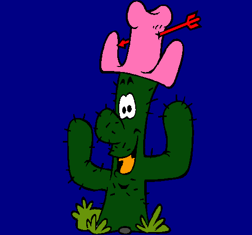 Cactus con sombrero