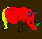 Dibujo Rinoceronte pintado por umnbggg
