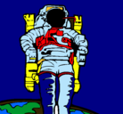 Dibujo Astronauta pintado por lucia