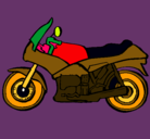Dibujo Motocicleta pintado por claudiapatricia