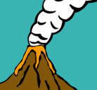 Dibujo Volcán pintado por gabriel