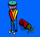 Dibujo Jugador de golf II pintado por ANITA