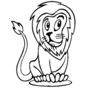 Dibujo León pintado por luiss
