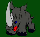 Dibujo Rinoceronte II pintado por miguel99