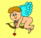 Dibujo Cupido pintado por cupido