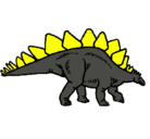 Dibujo Stegosaurus pintado por johalbert