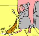 Dibujo La ratita presumida 1 pintado por sebastian