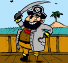Dibujo Pirata a bordo pintado por BARBANEGRA