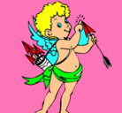 Dibujo Cupido pintado por maribel
