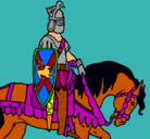 Dibujo Caballero a caballo pintado por snupy